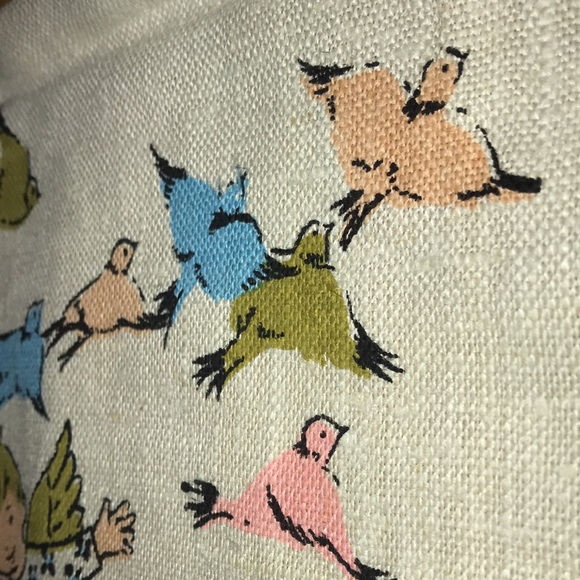 1950 Stevens Linen Bedtime Prayer Banner EUC - Picture 14 of 17